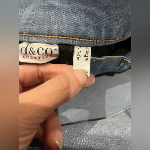 D&Co Adaptive Stretch Leg/ Waist Split Bottom Fresh Style Women Size 14 NEW - Picture 7 of 8